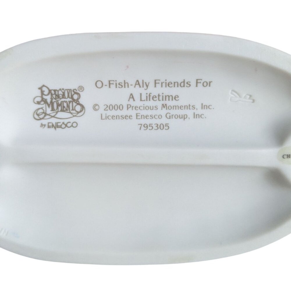 Precious Moments Figurine O-Fish-Aly Friends For A Lifetime By Enesco - Picture 11 of 12